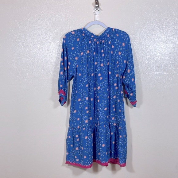 Natalie Martin Stevie Dress In Pinwheel Denim In Blue size medium - Picture 8 of 9